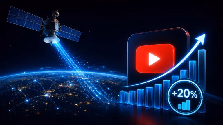 Vesmírna diaľnica sa plní. Satelitov je štyrikrát viac než pred piatimi rokmi a pätina dát smeruje na YouTube