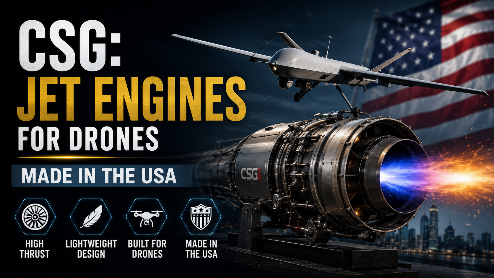 CSG: prúdové motory pre drony v USA | tokenomika.sk