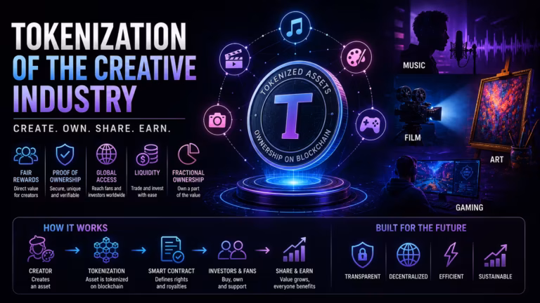 Tokenizácia v kreatívnom priemysle. Ako umelci, hudobníci a tvorcovia zarábajú na blockchaine