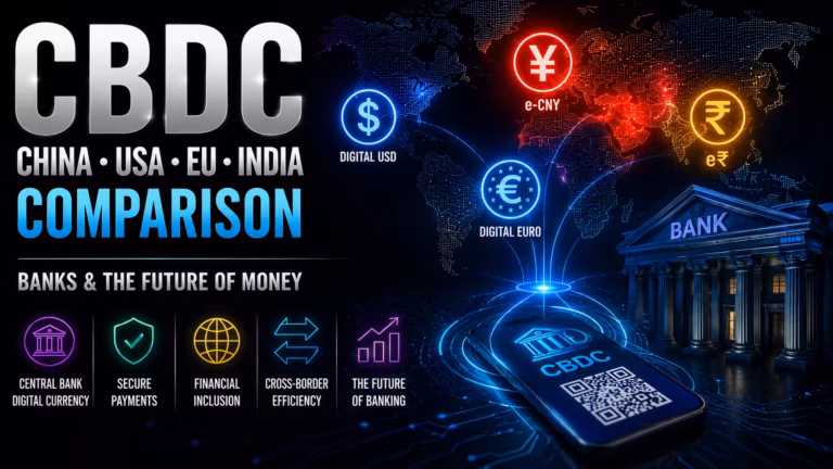 CBDC vo svete: Porovnanie prístupov Číny, USA, EÚ a Indie k digitálnym menám centrálnych bánk