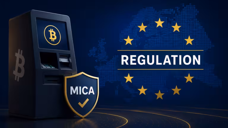 Konec anonymity v nákupních centrech: Jak evropská regulace MiCA mění bitcoinové bankomaty