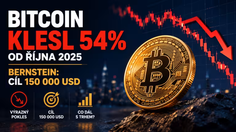 Bitcoin ztratil 54 % od říjnového maxima. Analytici ale věří v růst na 150 000 dolarů