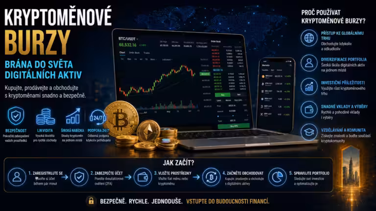 Kryptoměnové burzy: Brána do světa digitálních aktiv