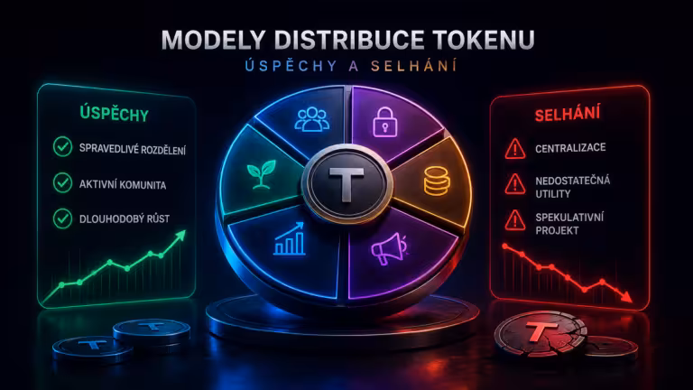 Konkrétní příklady úspěšných a neúspěšných modelů distribuce tokenů