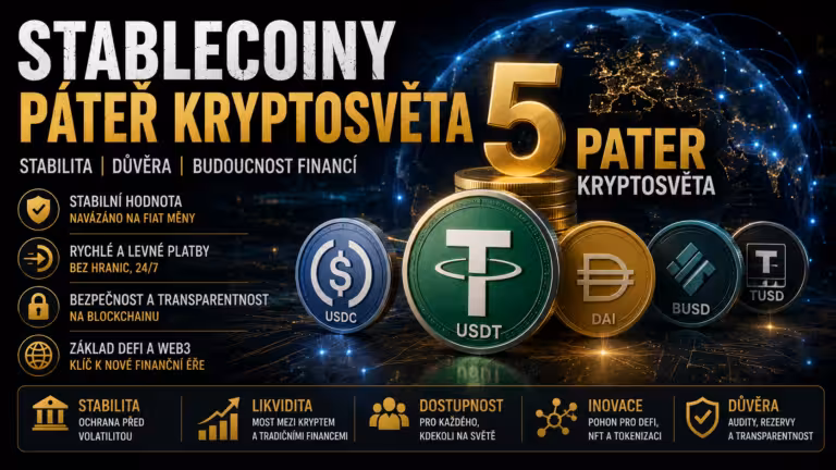 Stablecoiny: Tichá páteř kryptoměnového světa, která drží vše pohromadě