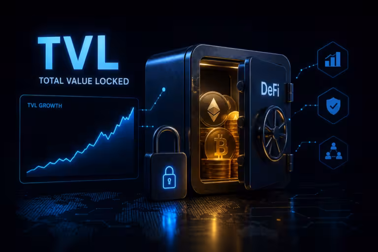 TVL: Celková hodnota uzamčená v DeFi, čím vyšší, tím lepší