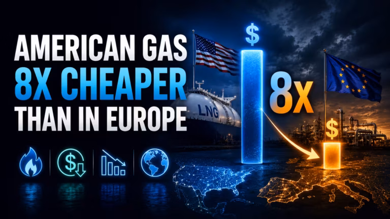 Energetická priepasť medzi USA a Európou sa prehlbuje. Americký plyn je osemkrát lacnejší