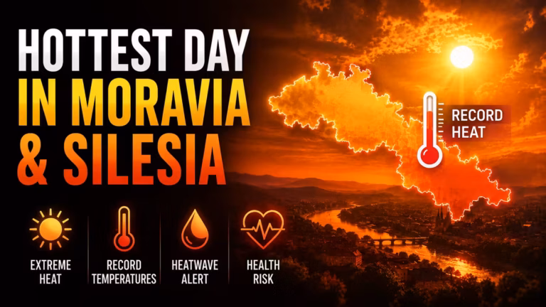 Horúčavy na Morave a v Sliezsku: najteplejší deň v histórii. V Olomouci namerali 39,1 °C