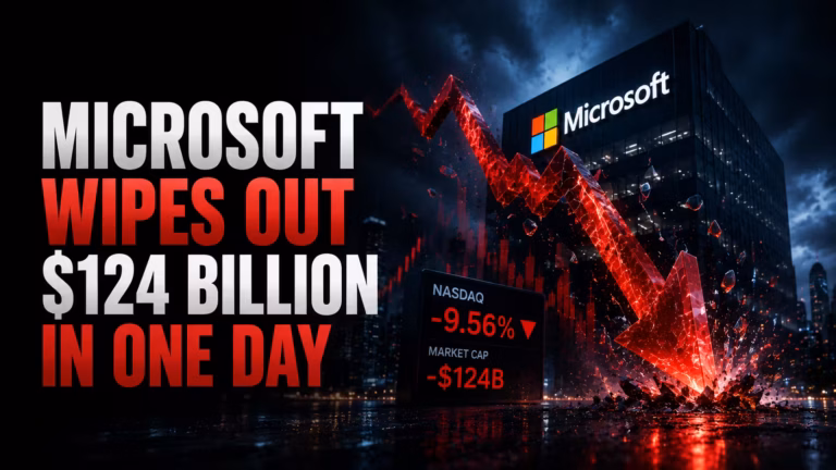 Výsledky Microsoftu: zmazal 124 miliárd za jediný deň. Silné výsledky nestačili upokojiť trhy