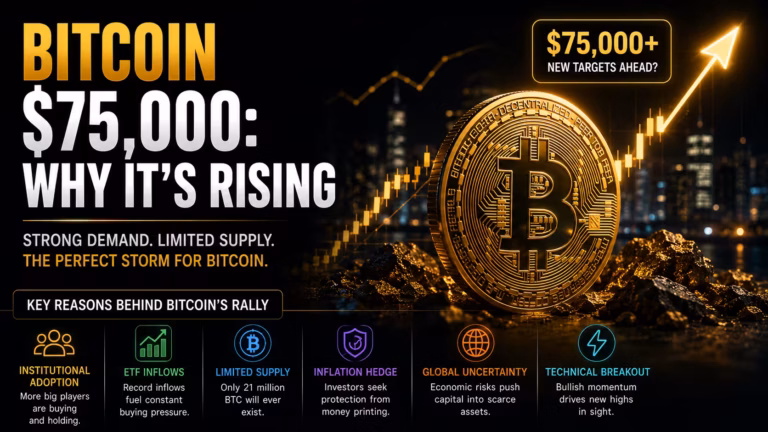 Bitcoin opäť presahuje 75 000 USD: Čo stojí za prudkým rastom najznámejšej kryptomeny?
