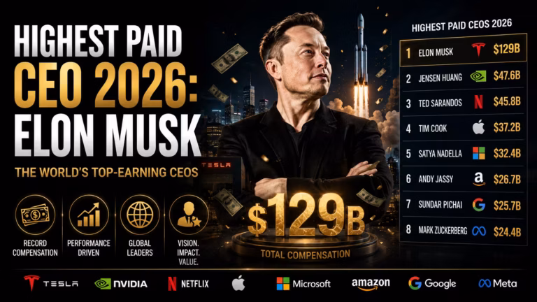 Najlepšie platení CEO roku 2026: Elon Musk dominuje s 132 miliardami dolárov