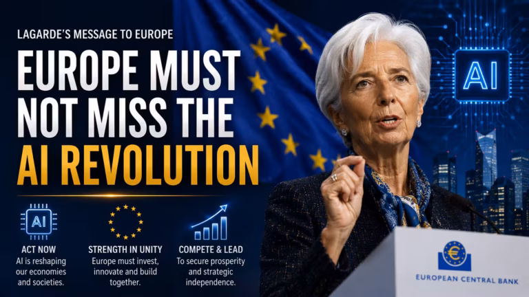 Európa raz zaspala digitálnu revolúciu. Druhú už nesmie zmeškať, varuje šéfka ECB. Lagardeová vyzýva k masívnym investíciám do AI