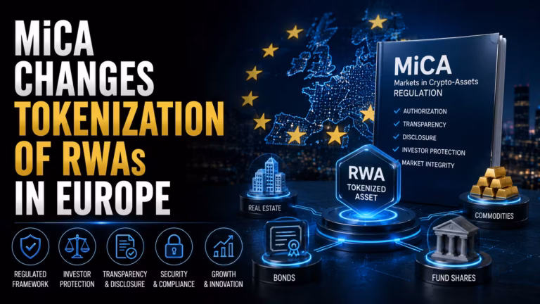 MiCA mení prístup k tokenizácii RWA nehnuteľností a dlhopisov v Európe