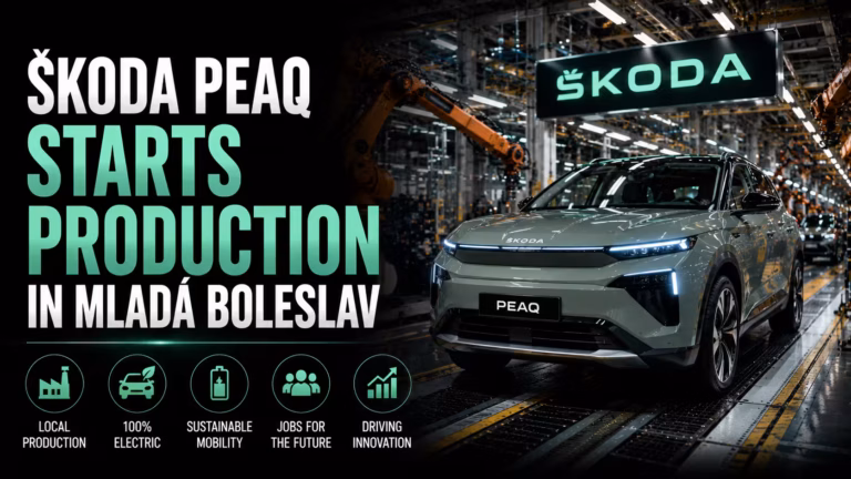 Škoda Peaq je oficiálne vo výrobe. Najväčšie elektrické SUV značky štartuje v Mladej Boleslavi