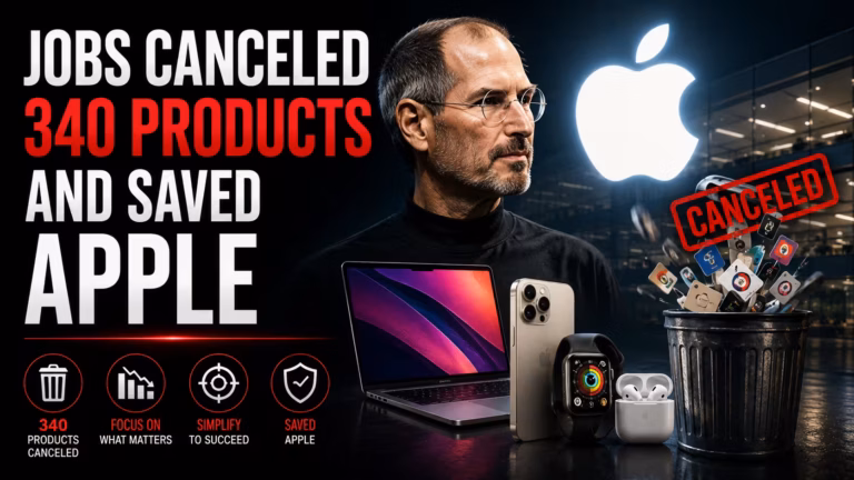 Steve Jobs zachránil Apple tým, že zrušil 340 produktov. Menej je niekedy viac