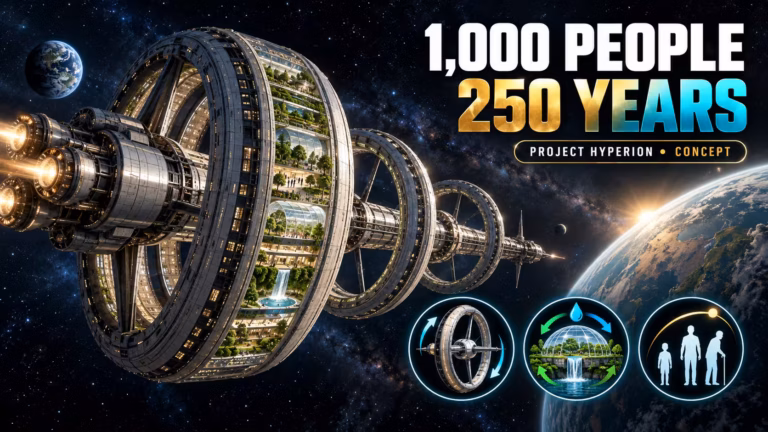 Hyperion: Medzihviezdna archa, ktorá prevezie 1000 ľudí ku hviezdam. Cesta potrvá 250 rokov – a nikto, kto ju začne, sa cieľa nedožije