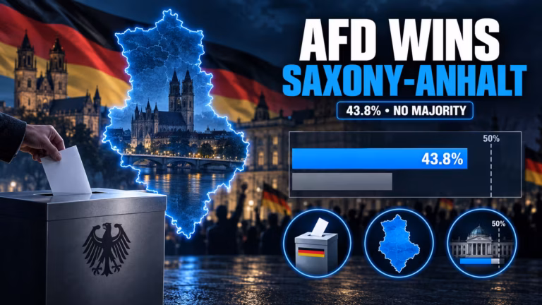 Alternatíva pre Nemecko drvivou väčšinou vyhrala voľby v Sasku-Anhaltsku. Zisk 43,8 percenta je historickým rekordom
