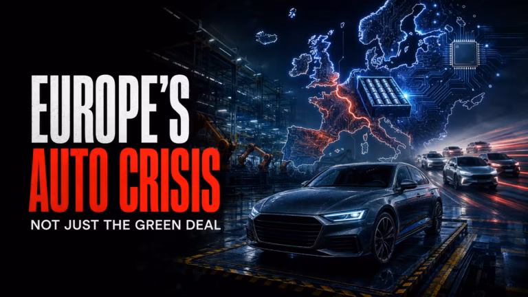 Kríza európskeho automobilového priemyslu nezačala Green Dealom. Je výsledkom sna automobiliek zdokonaľovať minulosť