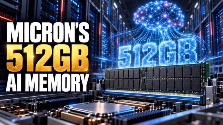 Micron predstavil prvý 512 GB DDR5 modul pre servery. Rýchlosť 9 200 MT/s a úspora energie vyše 60 percent smerujú na AI výpočty