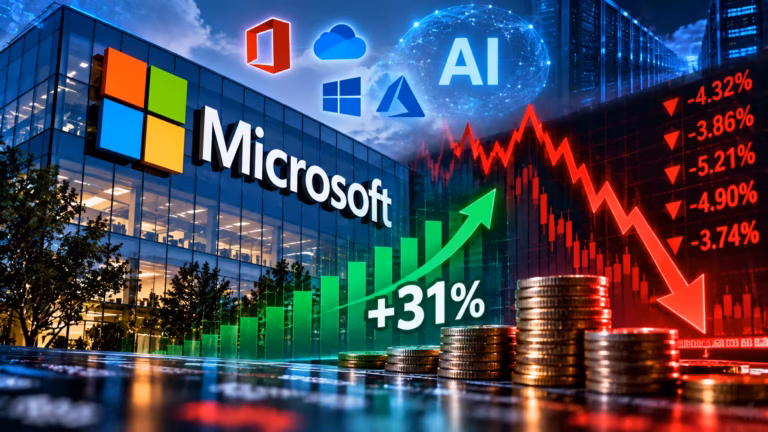 Paradox Microsoftu: zisk vzrástol o 31 %, trhová hodnota naopak klesla. Kapitálové výdavky prekročili celý prevádzkový zisk