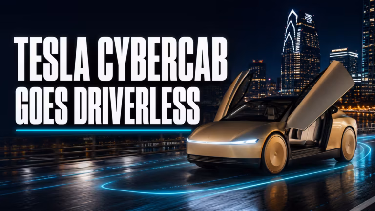 Tesla oficiálne spustila Cybercab. Bez volantu, bez pedálov – a konečne na cestách