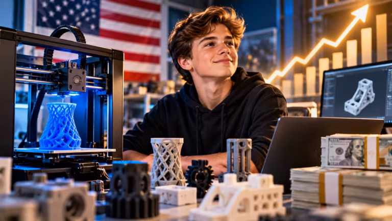 Americký tínedžer premenil 3D tlačiareň za pár tisíc na miliónový biznis. Dnes má 160 tlačiarní a jeho firma zarobila vyše 80 miliónov korún