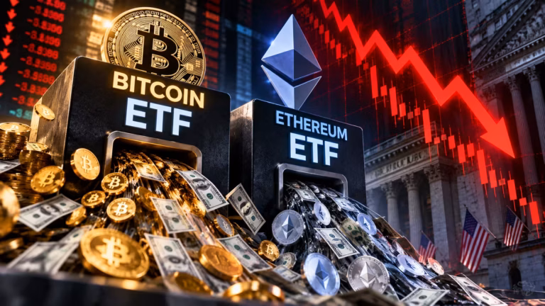 Bitcoinové ETF zaznamenávajú najväčší odliv od júna. Výbery z ethereum fondov dosiahli deväťmesačné maximum