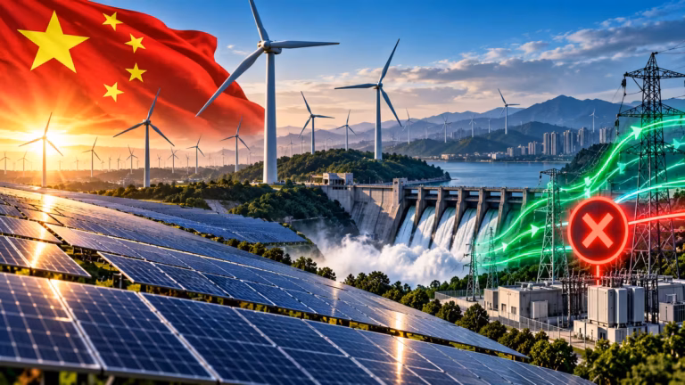 Čína v roku 2025 zvýšila výrobu elektriny o ročnú produkciu Indie. Prebytok obnoviteľných zdrojov však končí v obmedzeniach