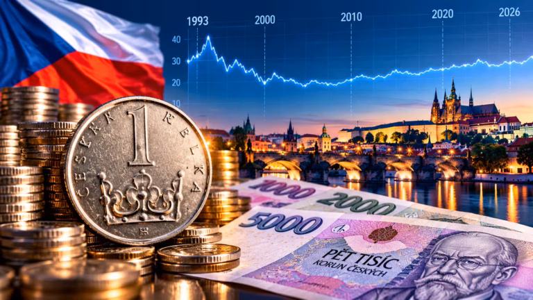 Česká koruna sa drží dobre. Od roku 1993 prešla všetkými krízami bez krachu, hyperinflácie aj nútenej devalvácie