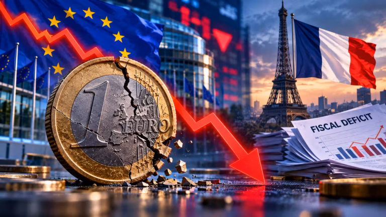 Euro kleslo na 17-mesačné minimum: Francúzske fiškálne obavy a rozpočtová patová situácia podkopávajú dôveru v jednotnú menu