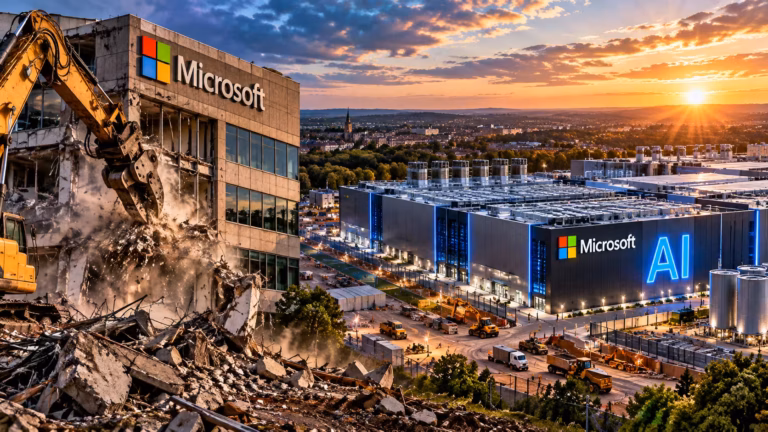 Microsoft búra svoju britskú centrálu. Na jej mieste vyrastie AI dátové centrum za 50 miliárd korún