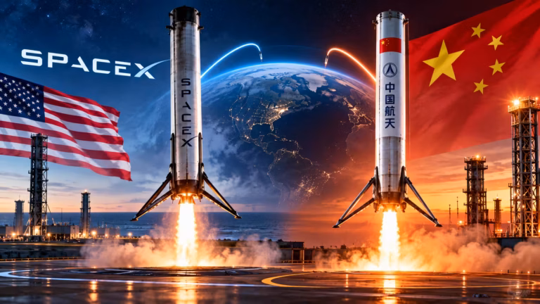 Čína dokončila prvé návraty znovupoužiteľných rakiet na mori aj na pevnine. SpaceX však zostáva o generáciu vpredu